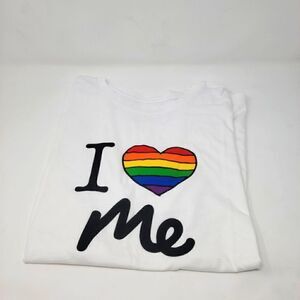 MeUndies White I heart me Modal/Cotton Blend T-Shirt XLarge